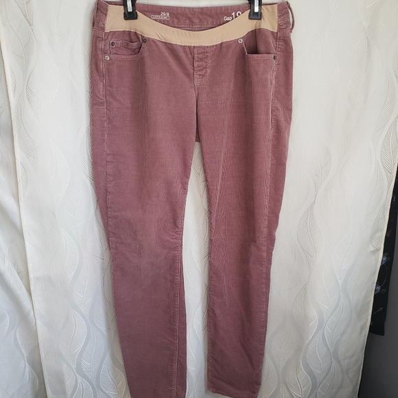 GAP Pants - Mauve Gap 1969 Maternity Corduroy Skinny Pants